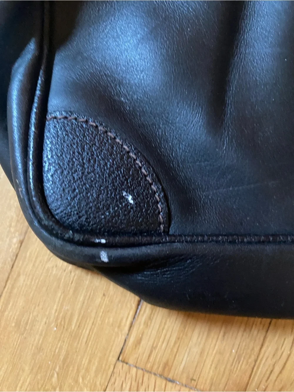 Vintage Mark Cross Italian Leather Classic Black Briefcase with lock and keys